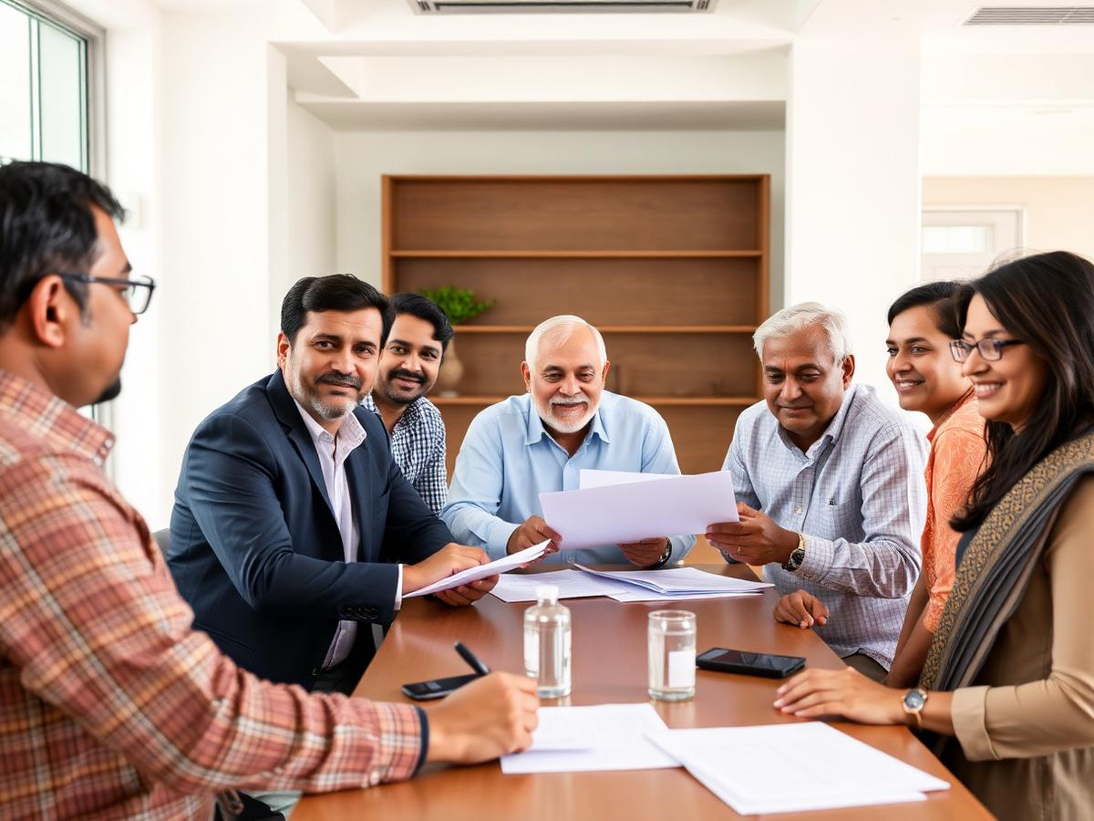 Managing committee meeting reviewing society records